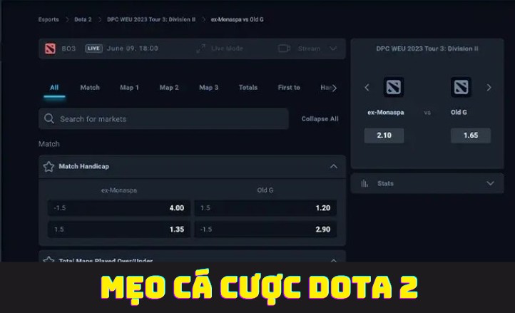 Mẹo cá cược DOTA 2 mà dân chơi gạo cội thường thủ sẵn trong túi